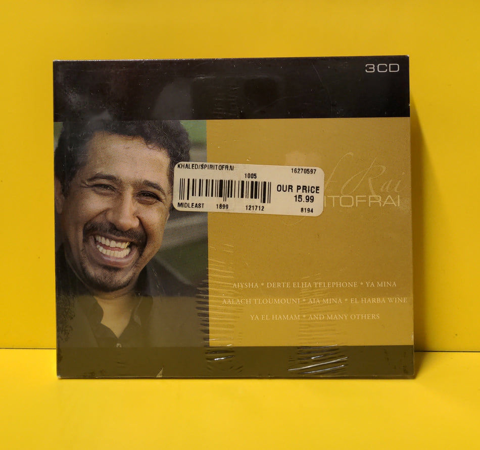 Khaled  - Spirit Of Rai - 2005 - DEL 800108 New - Sealed - 3xCD