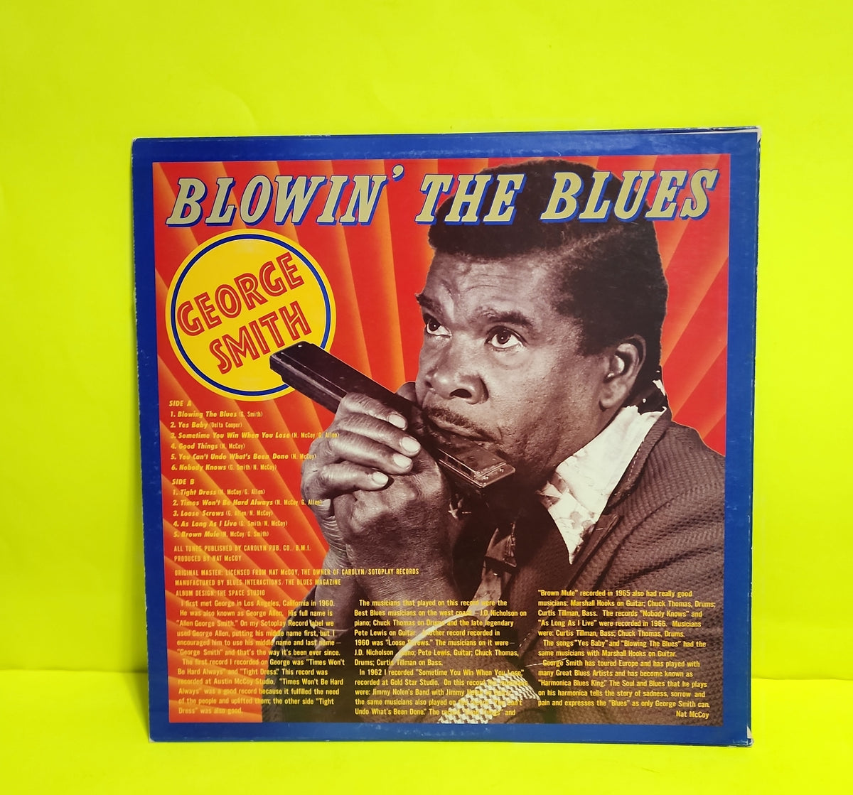 George Smith  - Blown' The Blues - 1976 - PLP-703 Used - NM - Vinyl