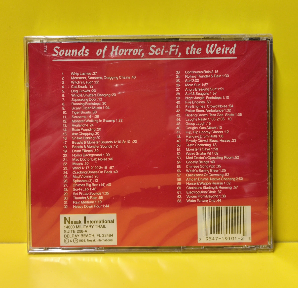 No Artist - Sounds Of Horror, Sci-Fi, The Weird - 1993 - 19101-2 New - Sealed - CDs