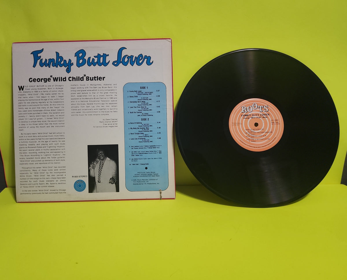 George " Wild Child " Butter - Funky Butt Blues - 1976 - R 1003 Used - VG++ - Vinyl