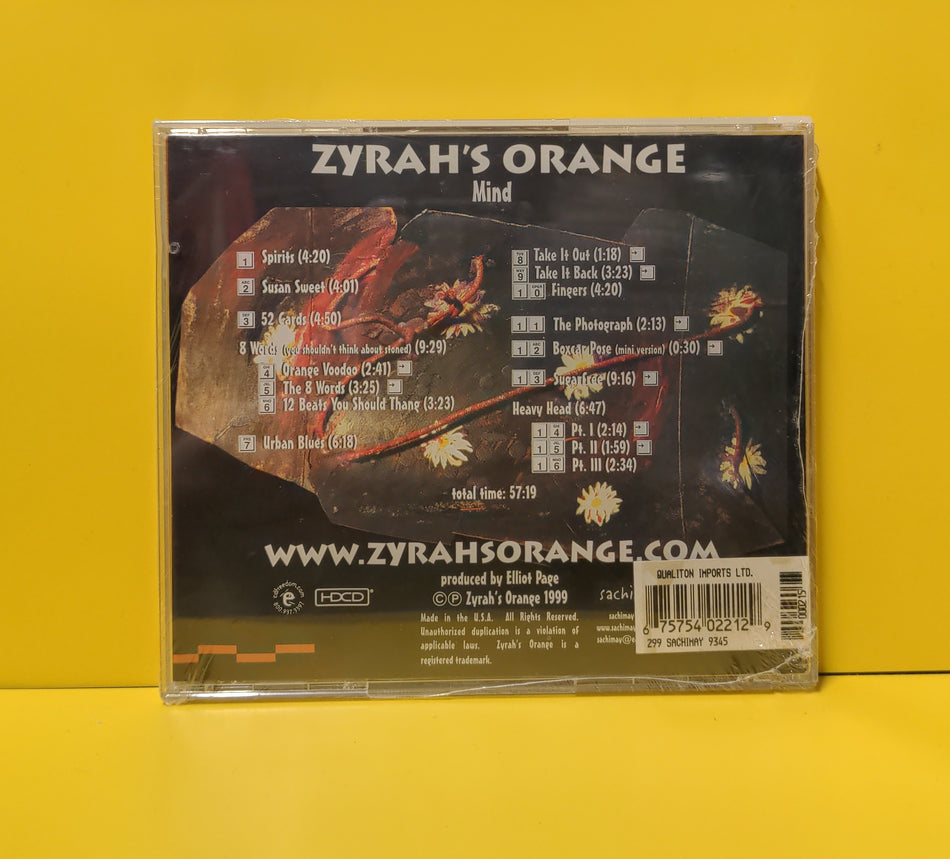 Zyrah's Orange  - Mind - 1999 - SCA9345 New - Sealed - CDs