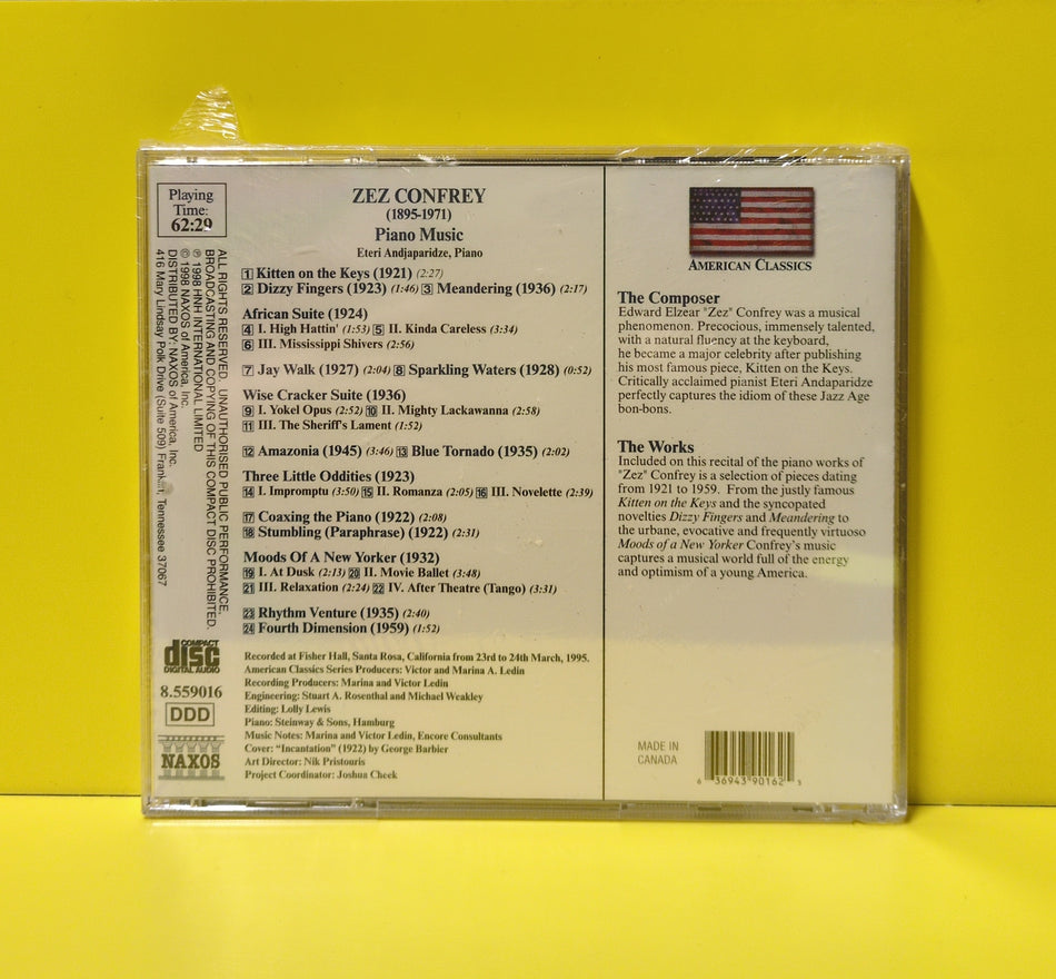 Zez Confrey, Eteri Andjaparidze - Piano Music - 1999 - 8.559016 New - Sealed - CDs