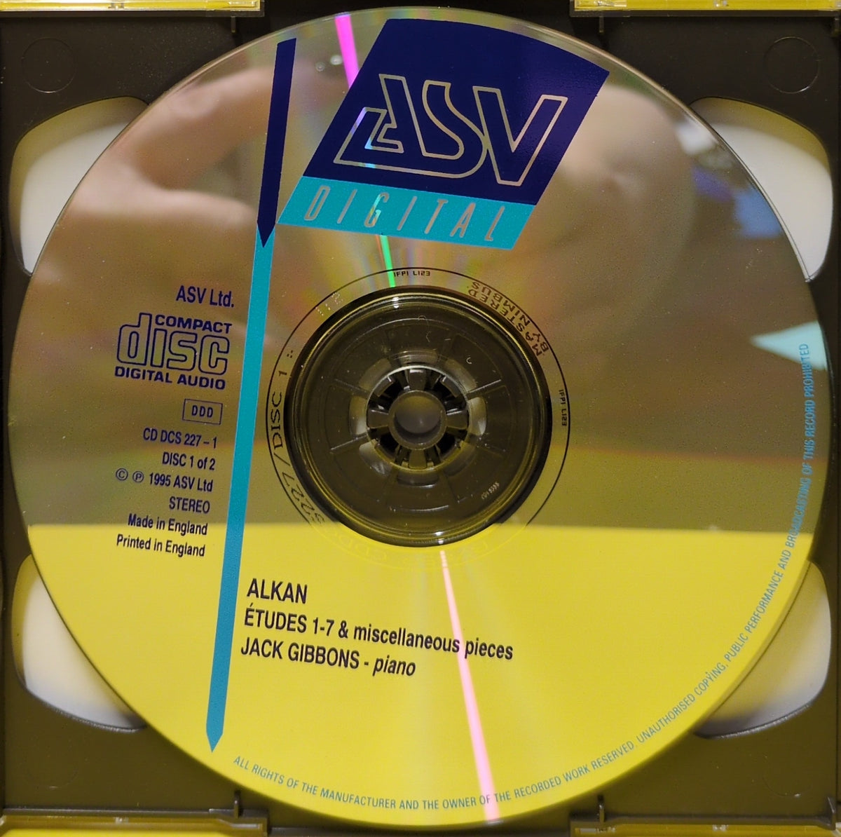 Alkan, Jack Gibbons - 12 Études Op. 39 - 1995 - CD DCS 227 Used - EX - 2xCD