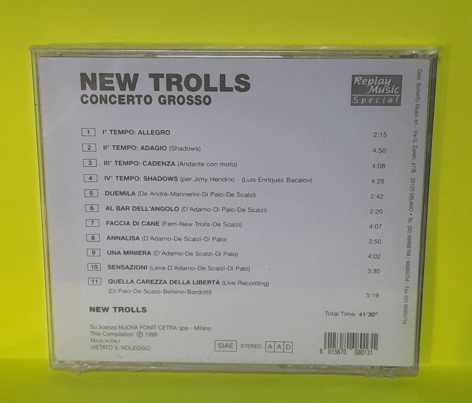 New Trolls - New Trolls Concerto Grosso - 1996 - RSCD 8013 New - Sealed - CDs