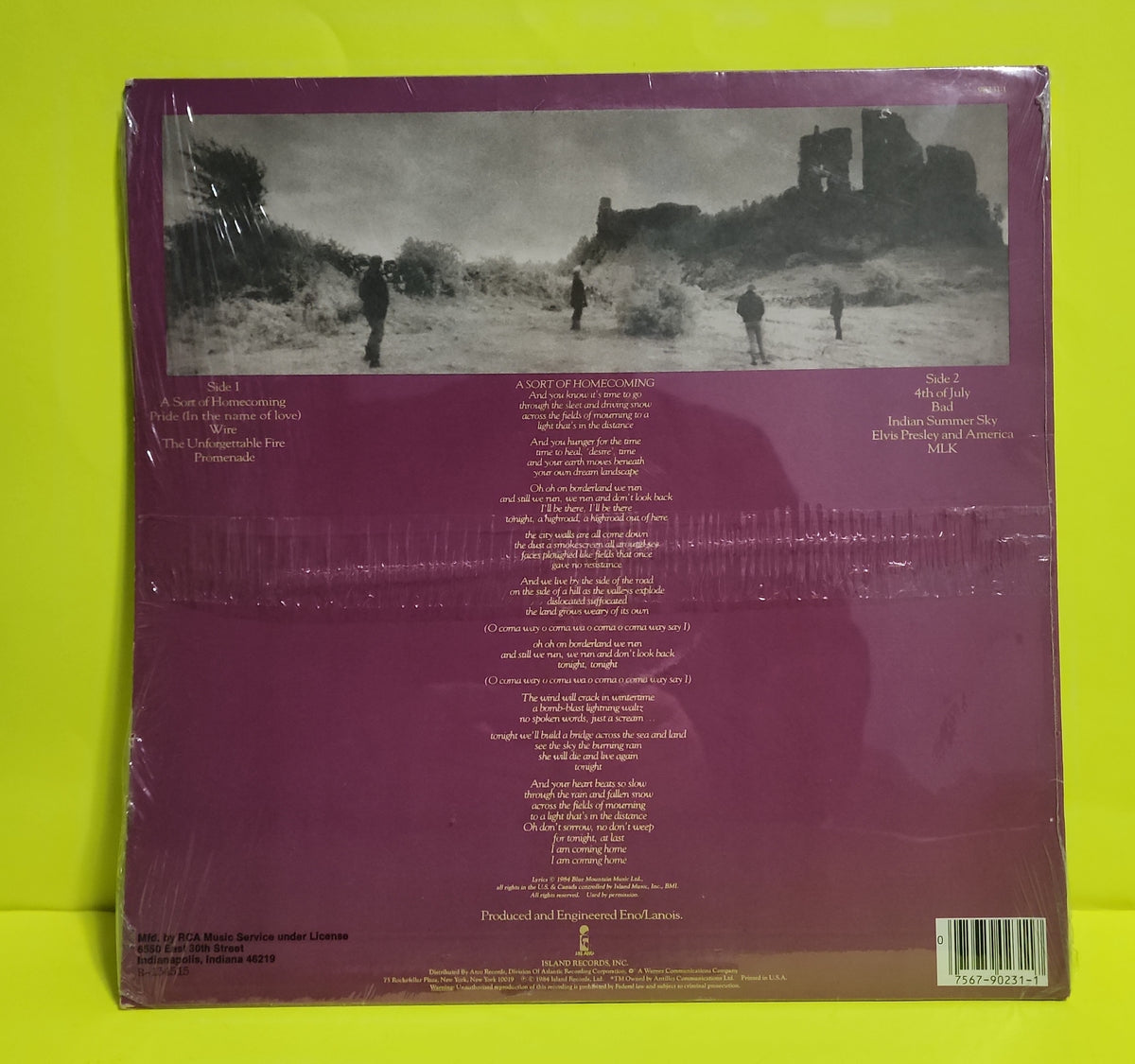 U2 - The Unforgettable Fire - 1984 - 7 90231-1 Used - NM - Vinyl