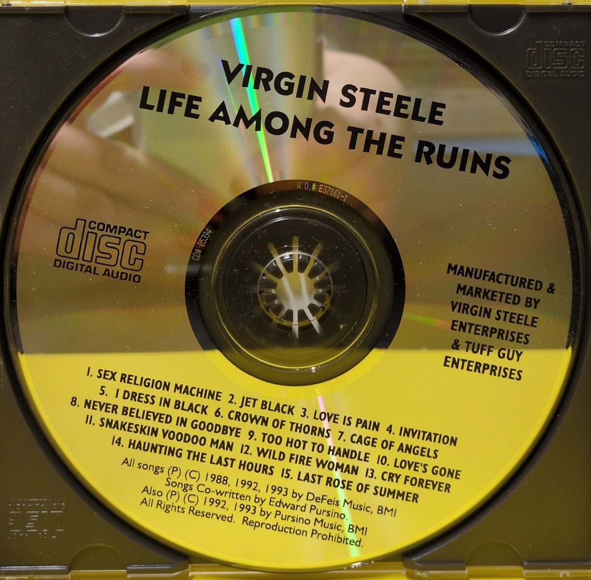 Virgin Steele - Life Among The Ruins - 1993 - Used - EX - CDs