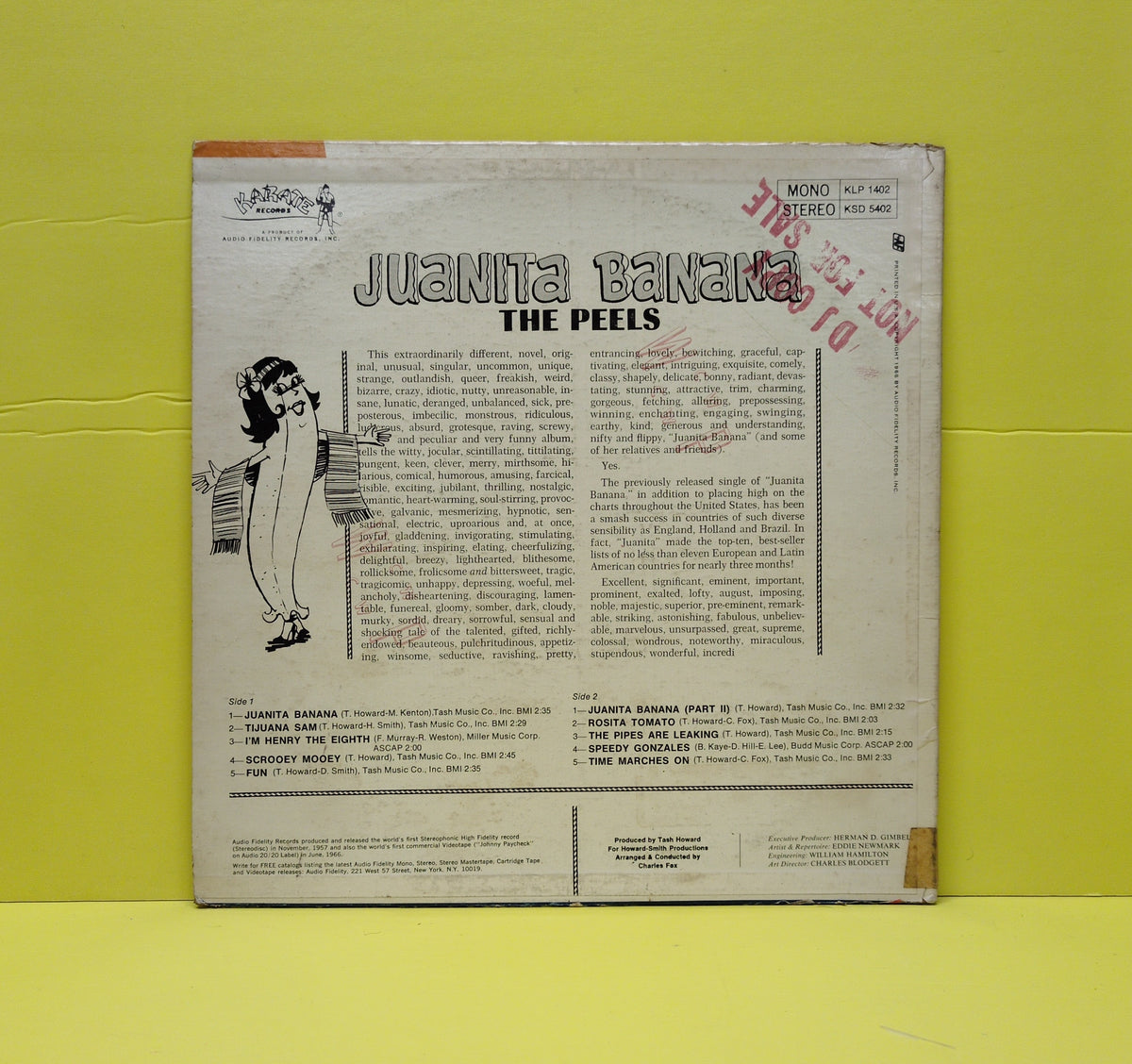 The Peels - Juanita Banana - 1966 - KLP 1402 Used - VG++ - Vinyl - Mono - Promo