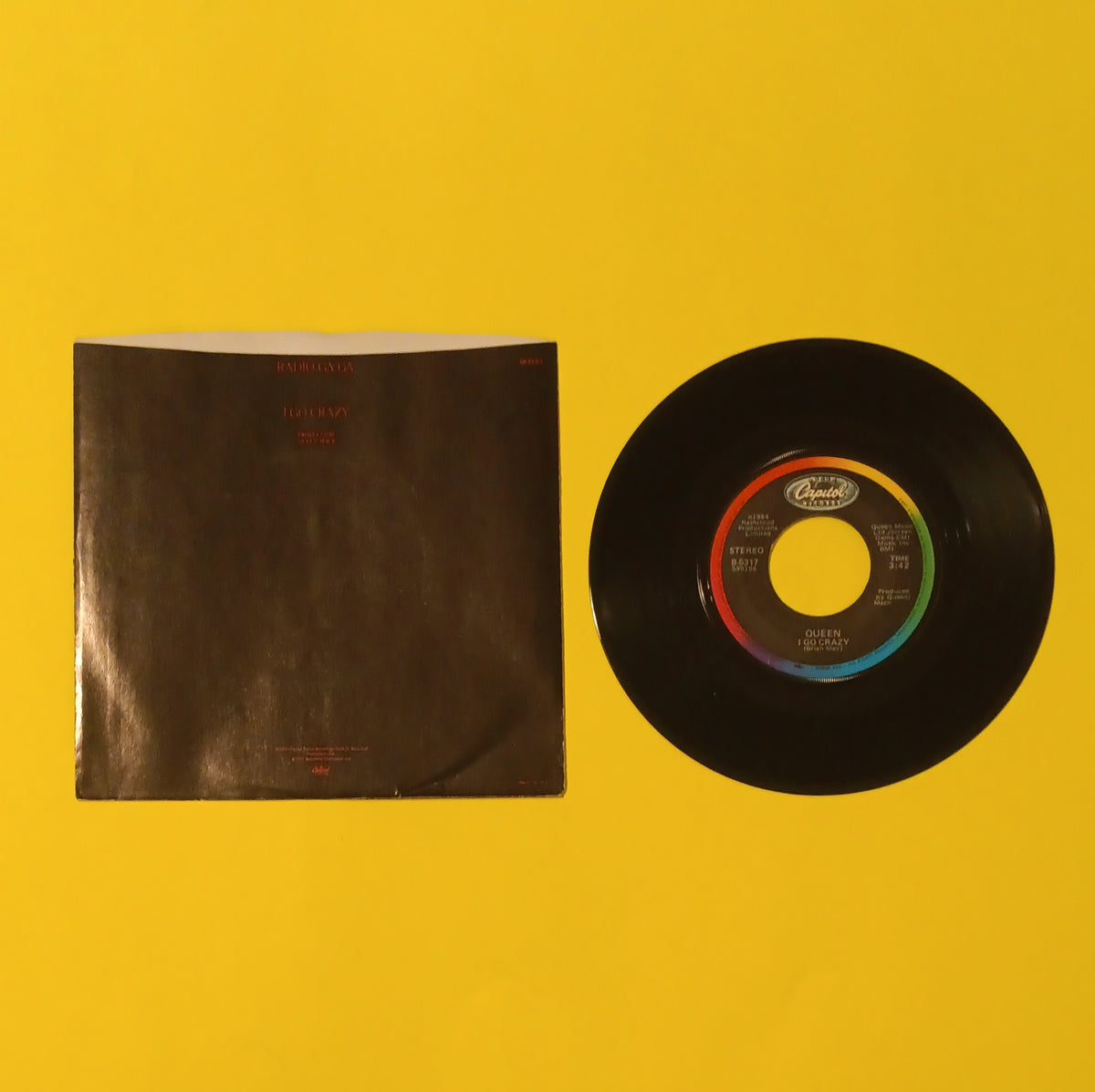 Queen - Radio Ga Ga / Ego Crazy - 1984 - B-5317 Used - NM - 7" Vinyl