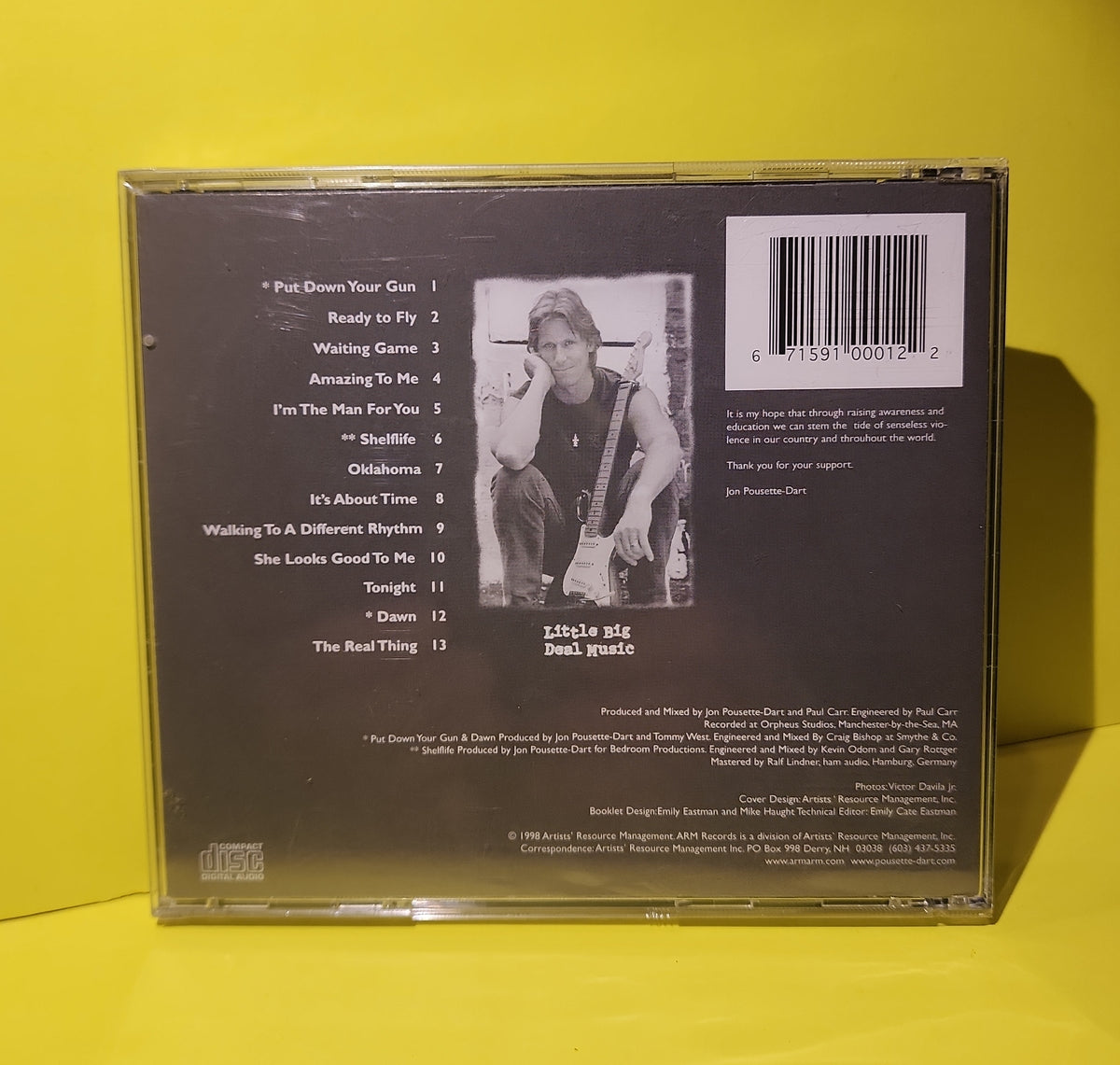 Pousette-Dart* - Put Down Your Gun - 1998 - ARM-10001 New - Sealed - CDs