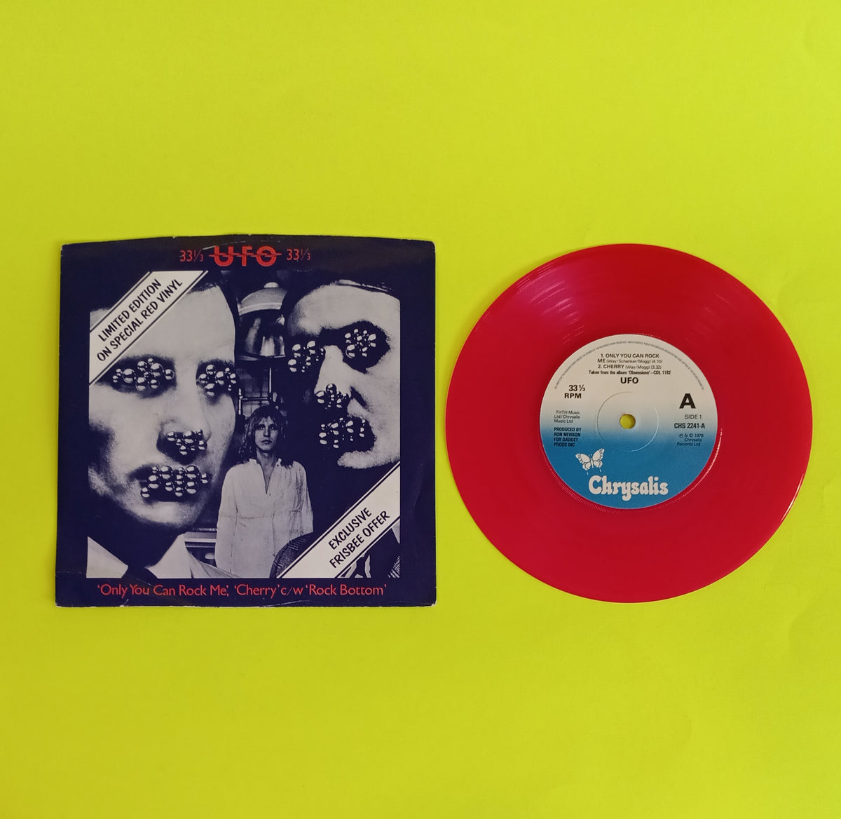 UFO - Only You Can Rock Me (UK Red 7") - 1978 - CHS 2241 Used - VG++ - Vinyl