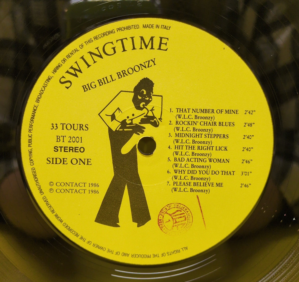 Big Bill Broonzy - Midnight Steppers - 1986 - BT 2001 Used - VG++ - Vinyl