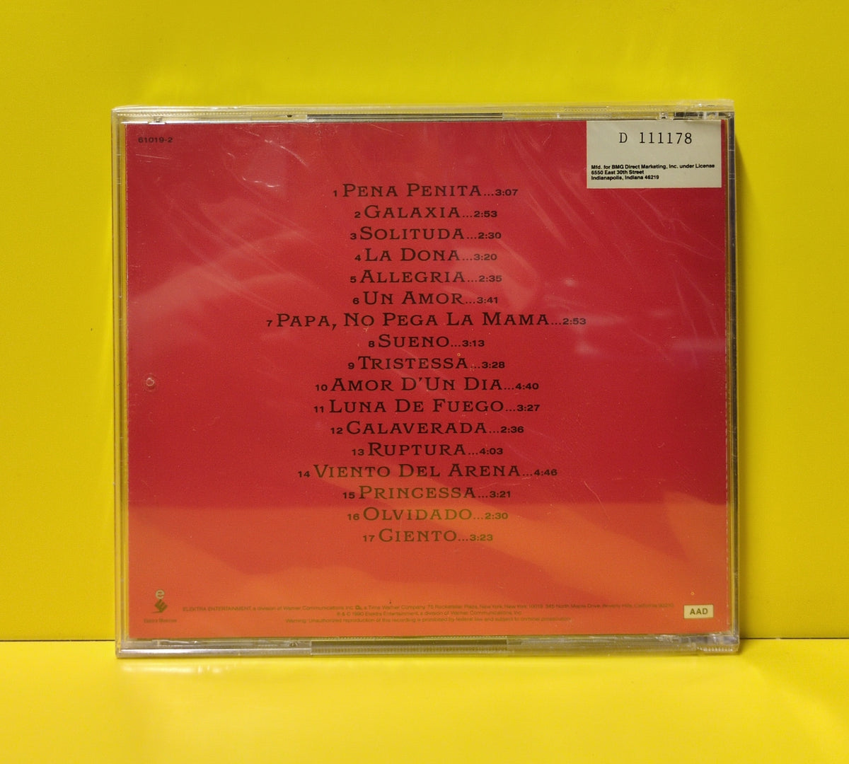 Gipsy Kings - Allegria - 1990 - 9 61019-2 New - Sealed - CDs - Record Club Edition