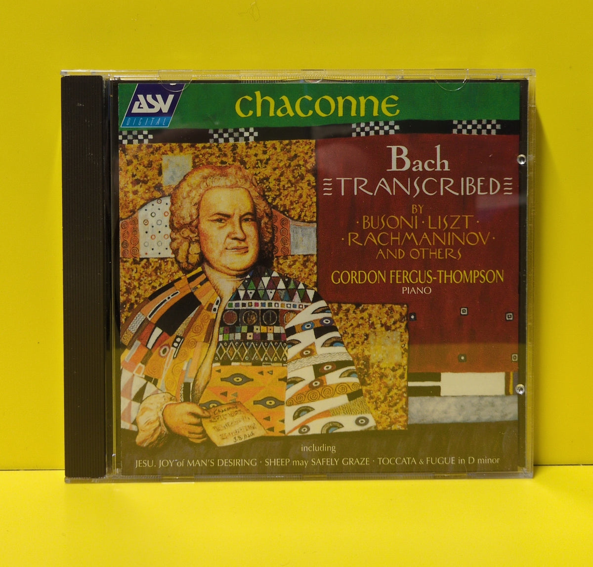 J.S. Bach, Busoni, Liszt, Berners, Hess, Kempff, Le Fleming, Rachmaninov, Gordon Fergus-Thompson - Chaconne - Bach Transcribed - 1991 - CD DCA 759 Used - EX - CDs