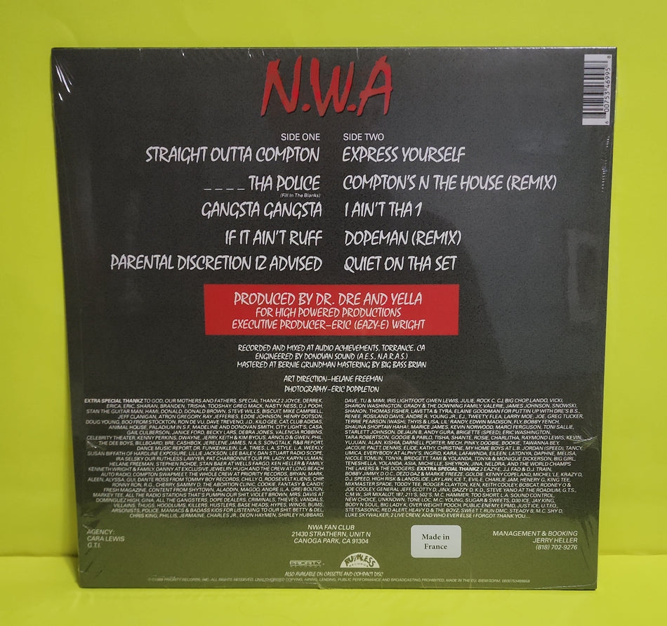 N.W.A* - Straight Outta Compton - 2017 - 0600753469958 New - Sealed - Autographed Vinyl