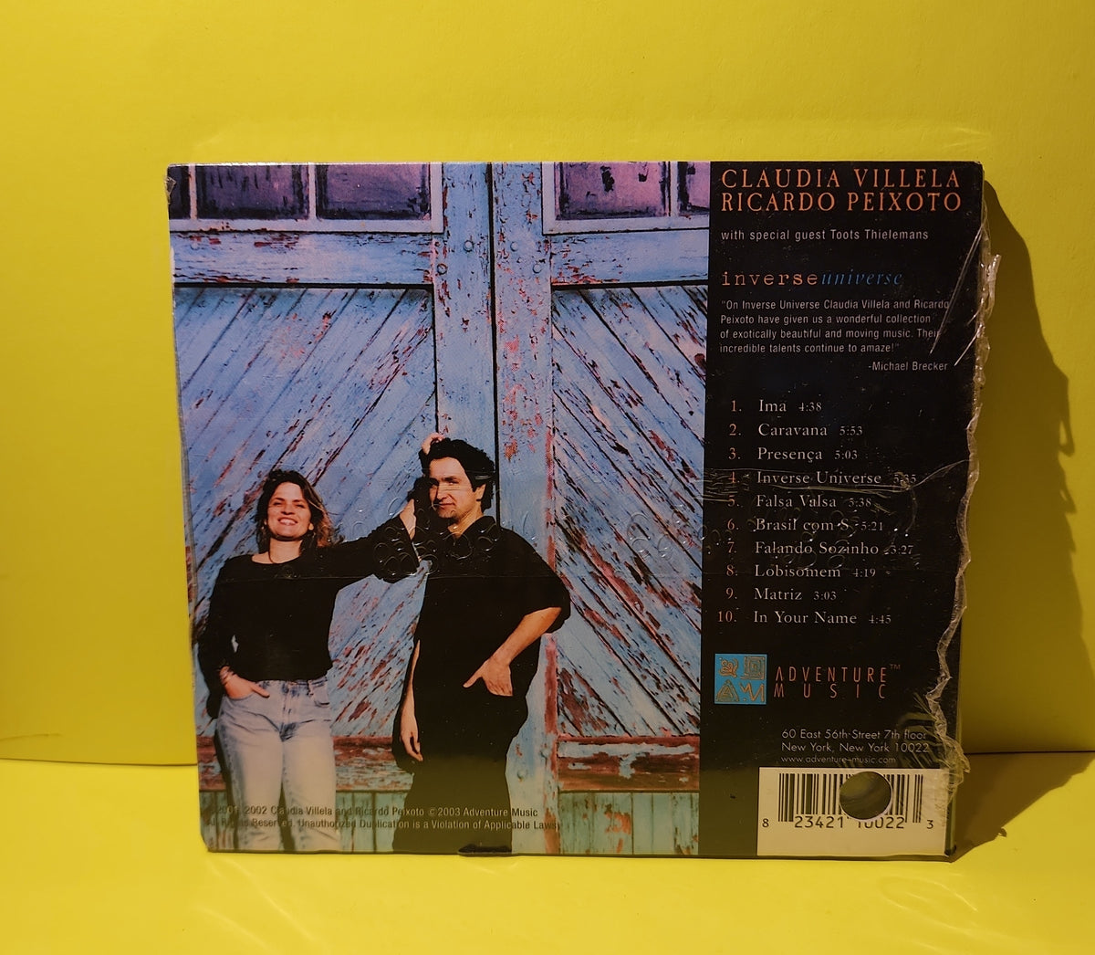 Claudia Villela & Ricardo Peixoto - Inverse Universe - 2003 - AM 1002 2 New - Sealed - CDs
