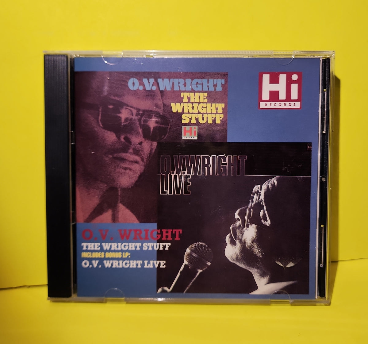 O.V. Wright - The Wright Stuff / Live - 1990 - HI UK CD 103 Used - EX - CDs
