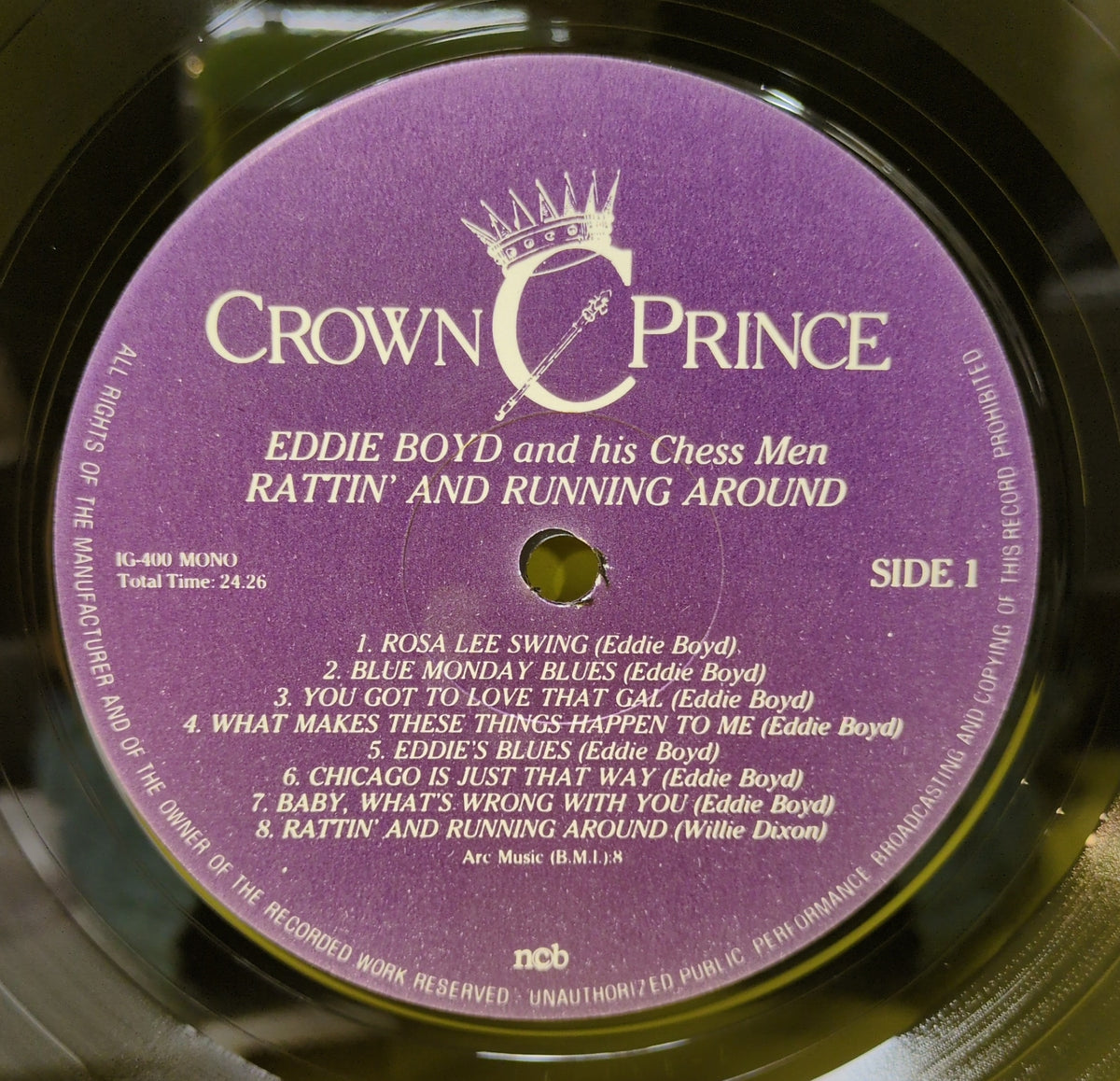 Eddie Boyd And His Chess Men - Rattin' And Running Around - IG-400 Used - VG++ - Vinyl