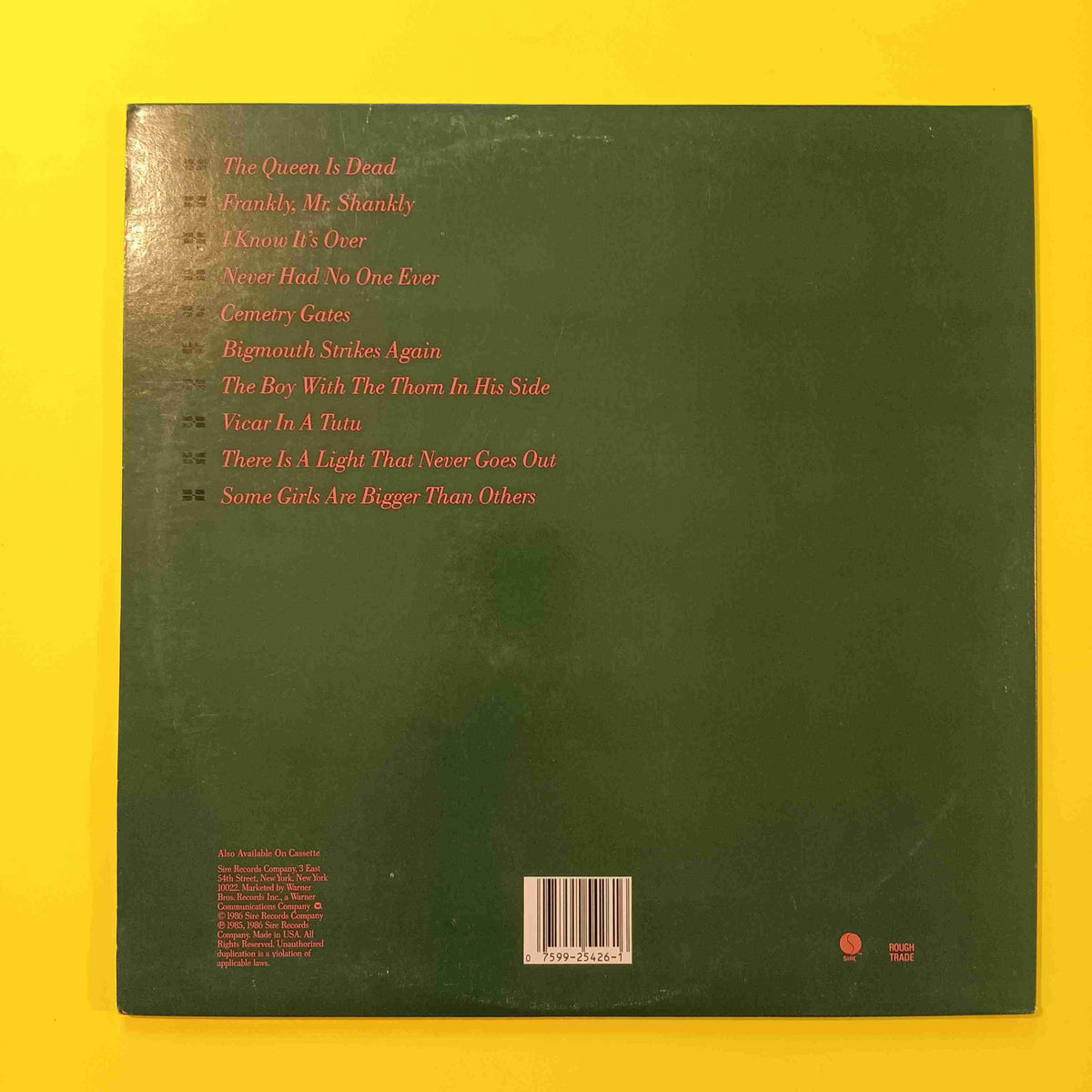 The Smiths - The Queen Is Dead - 1986 - 25426-1 Used - EX - Vinyl