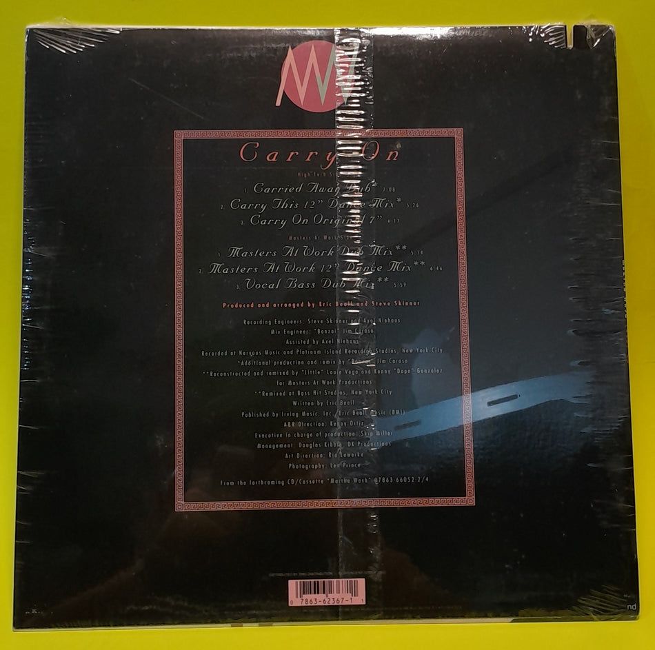 Martha Wash - Carry On - 1992 - 07863-62367-1 New - Sealed - Vinyl