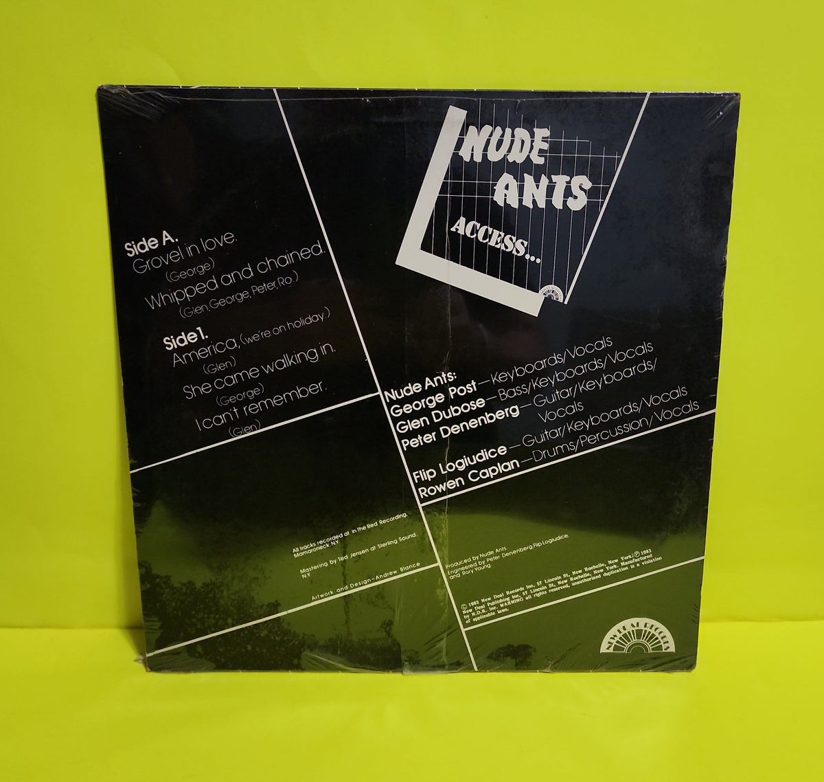 Nude Ants - Access - 1983 - NDR 8301 New - Sealed - Vinyl