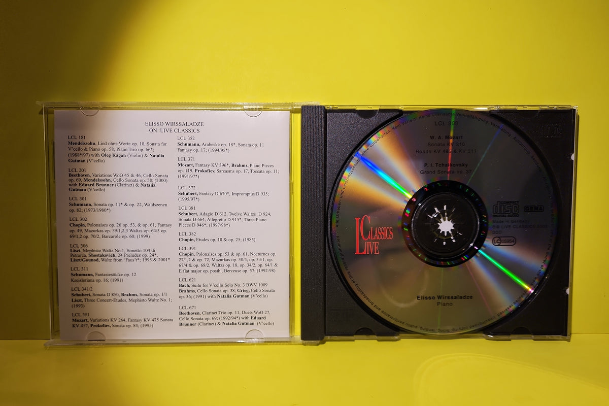 Elisso Wirssaladze - Elisso Plays Mozart & Tchaikovsky - 2003 - LCL 303 Used - EX - CDs
