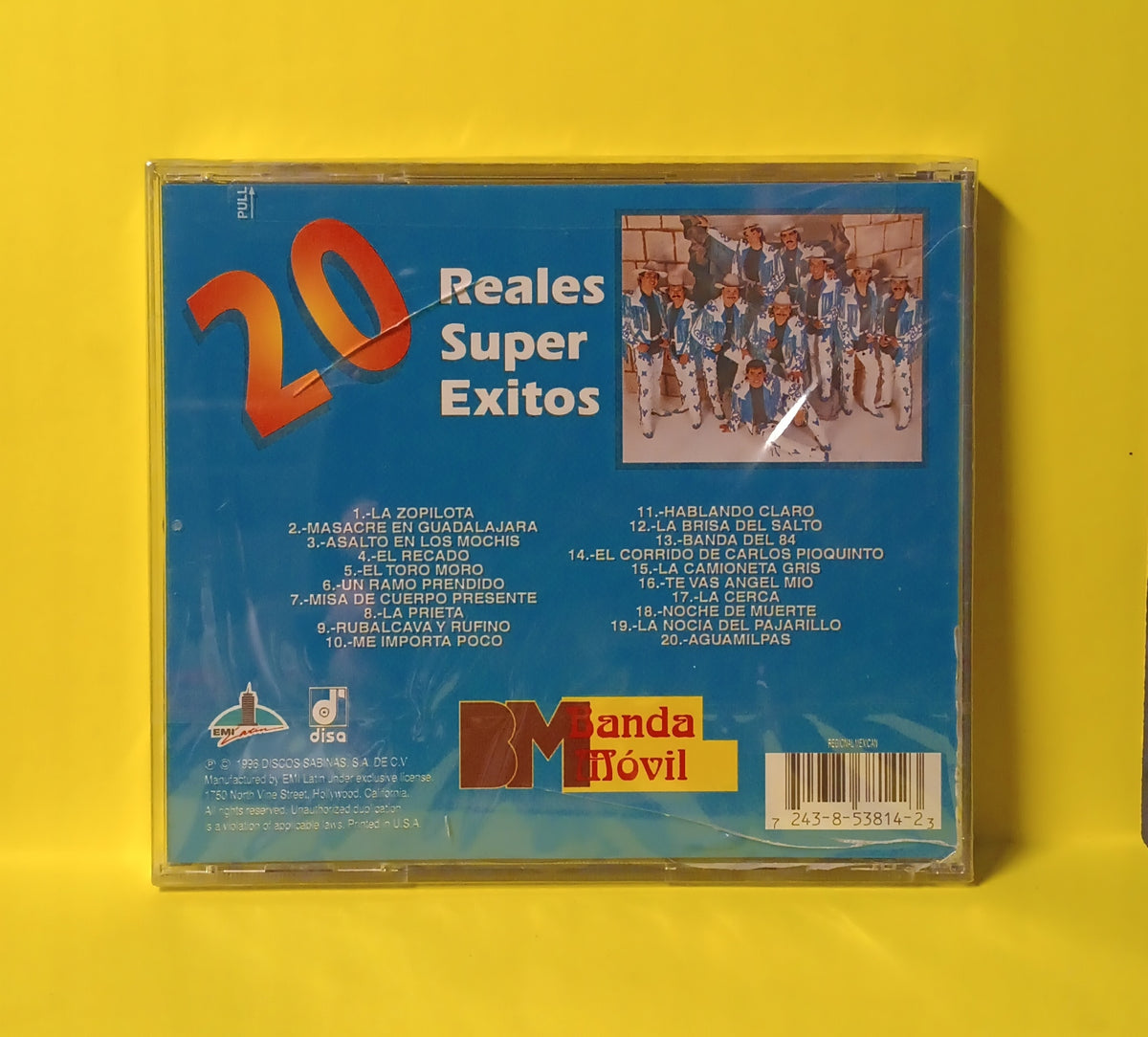 Banda Movil - 20 Reales Super Exitos (Ranchera) - 1996 - H2 724385381423 New - Sealed - CDs