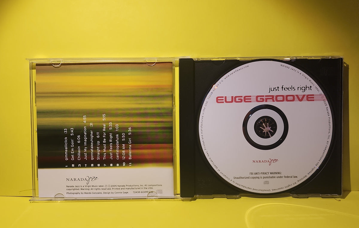 Euge Groove - Just Feels Right / Autographed  - 2005 - 72438-60499-2-6 Used - EX - CDs