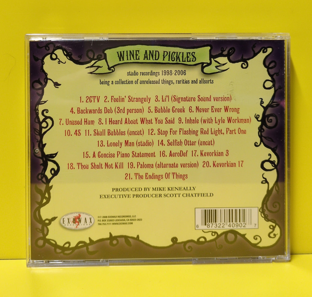 Mike Keneally - Wine And Pickles - 2008 - EX 2409 Used - EX - CDs