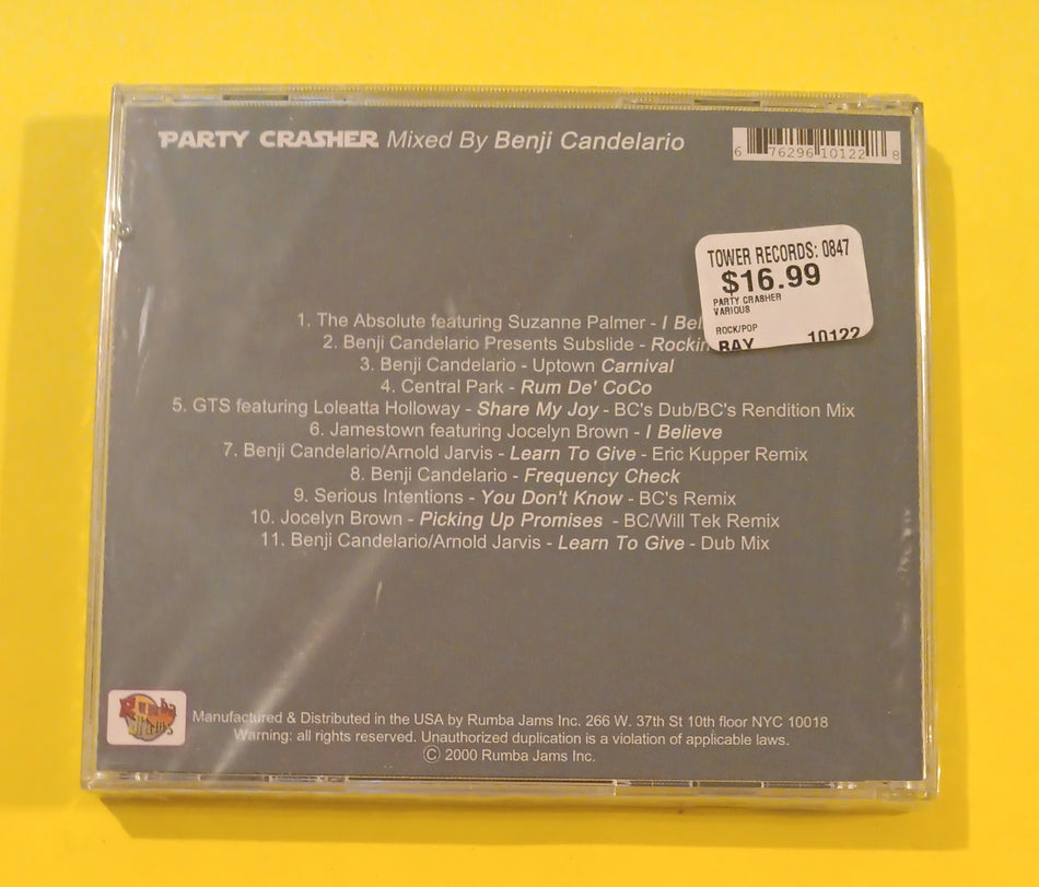 Benji Candelario - Party Crasher - 2000 - RJ10122 New - Sealed - CDs