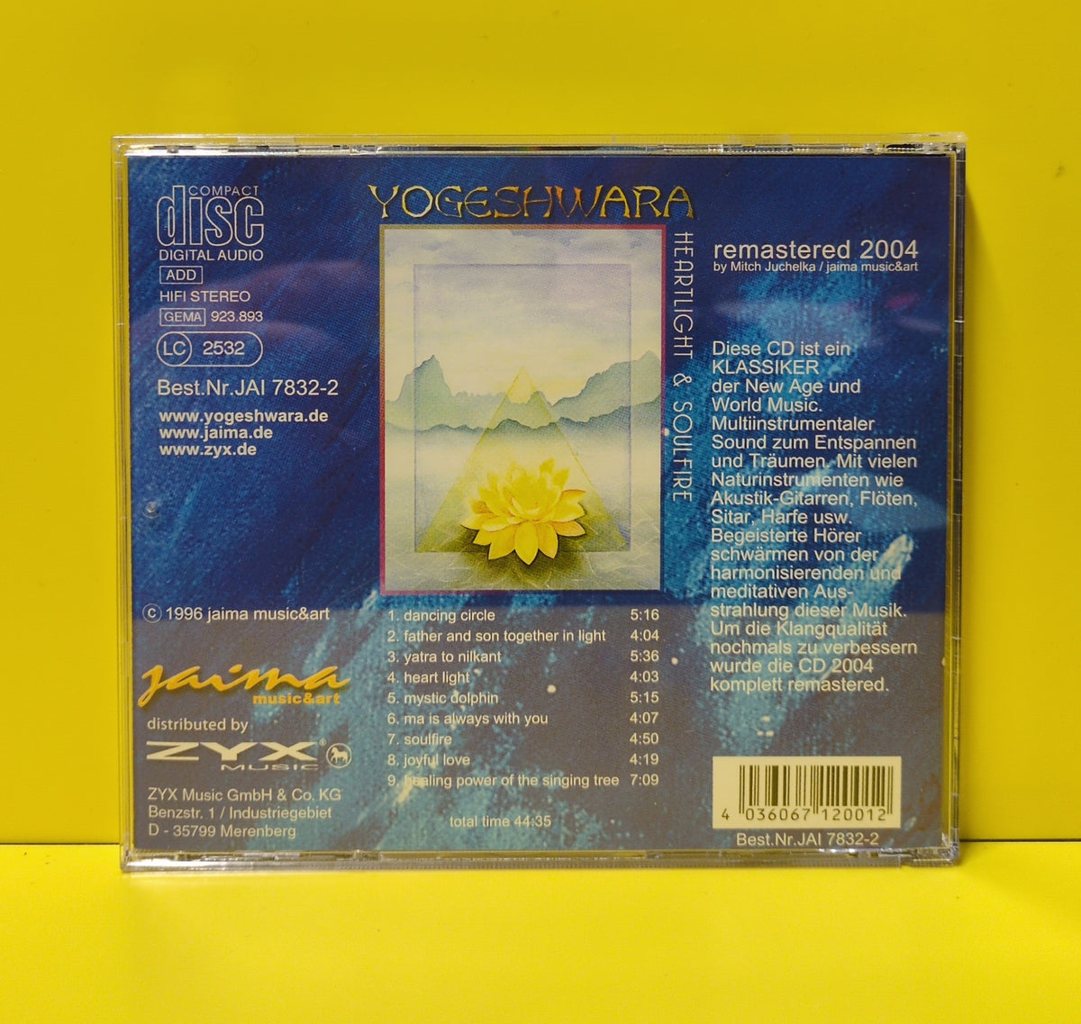 Yogeshwara - Heartlight & Soulfire - 2004 - Best. Nr.JAI 7832-2 Used - EX - CDs - Reissue - Remastered