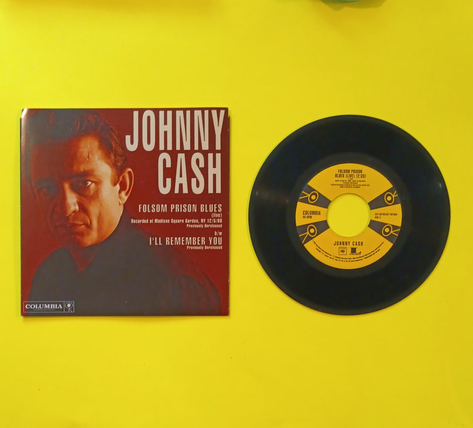 Johnny Cash - Folsom Prison Blues (live) / I'll Remember You - 2002 - CS7 56799 New - NM - 7" Promo Vinyl