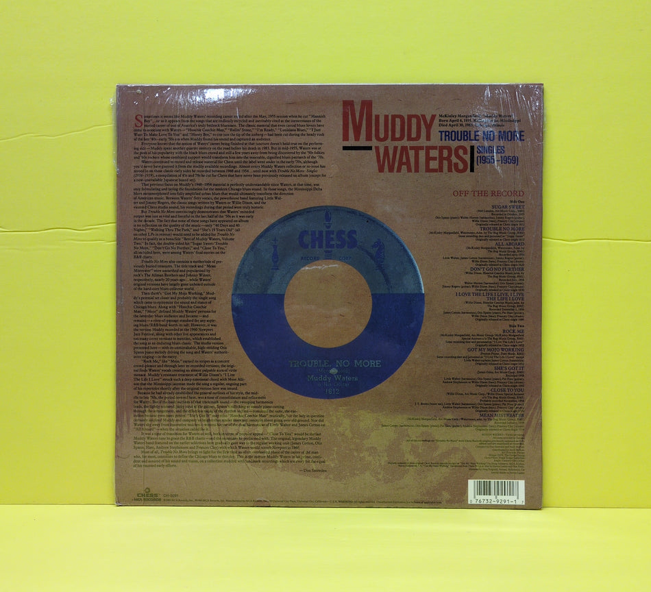Muddy Waters - Trouble No More (Singles 1955-1959) - 1989 - CH-9291 Used - NM - Vinyl