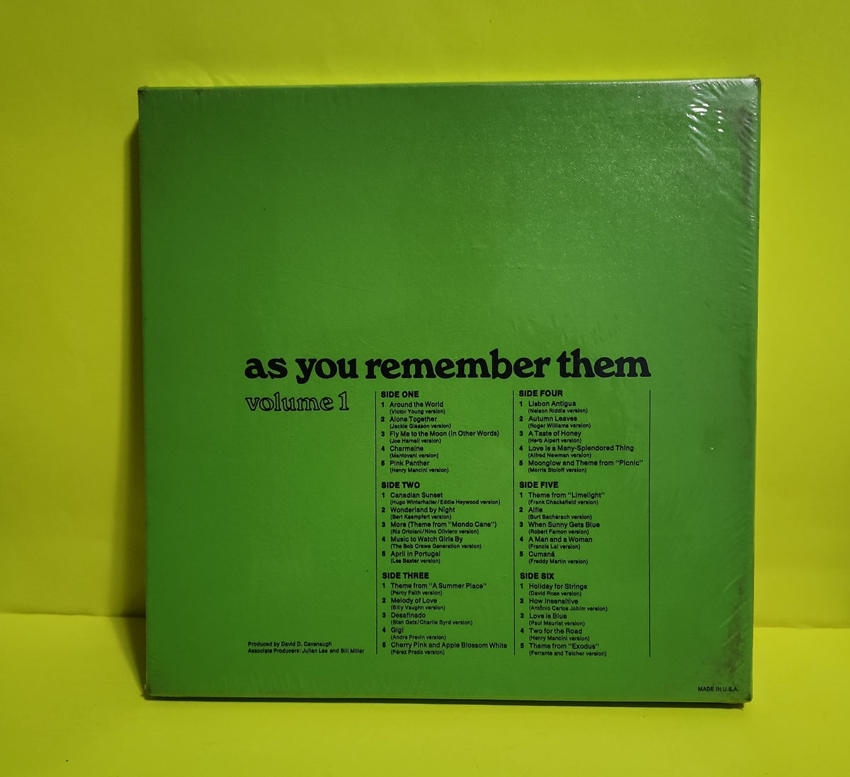 Billy May And His Orchestra - As You Remember Then: Great Instrumentals: Volume 1 - 1972 - STL 241 New - Sealed - Vinyl
