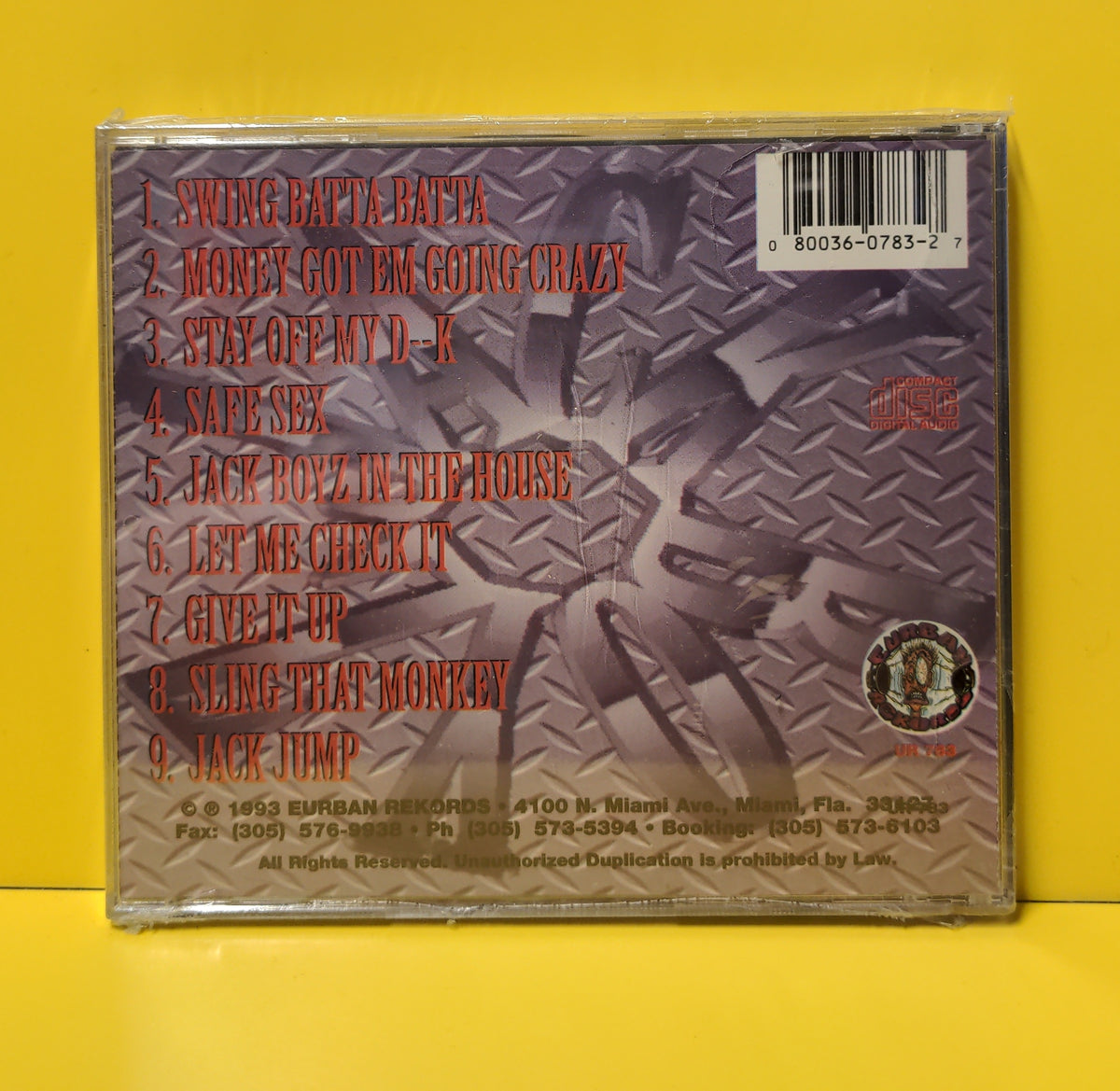 Jack Boyz - Jack Boyz In The House - 1993 - UR 783 New - Sealed - CDs
