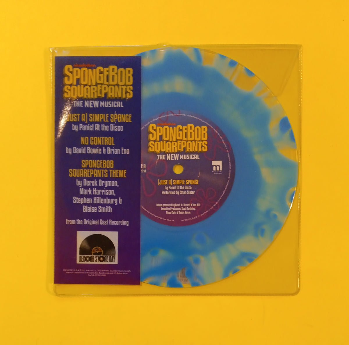 Panic! At the Disco / David Bowie  - Spongebob Squarepants The New Musical - 2018 - 19075831187-S1 New - Sealed - RSD 7" Vinyl