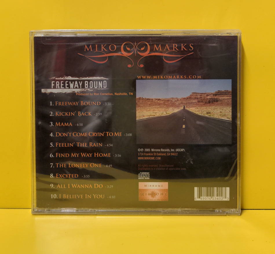 Miko Marks - Freeway Bound - 2005 - MRI-0101 New - Sealed - CDs