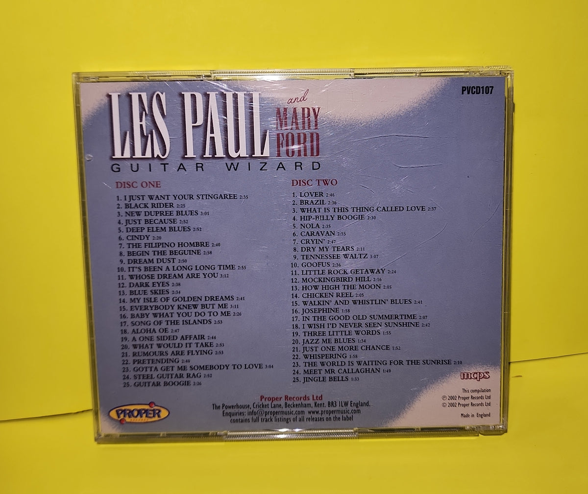 Les Paul & Mary Ford  - Guitar Wizard / Autographed  - 2002 - PVCD 107 Used - EX - CDs