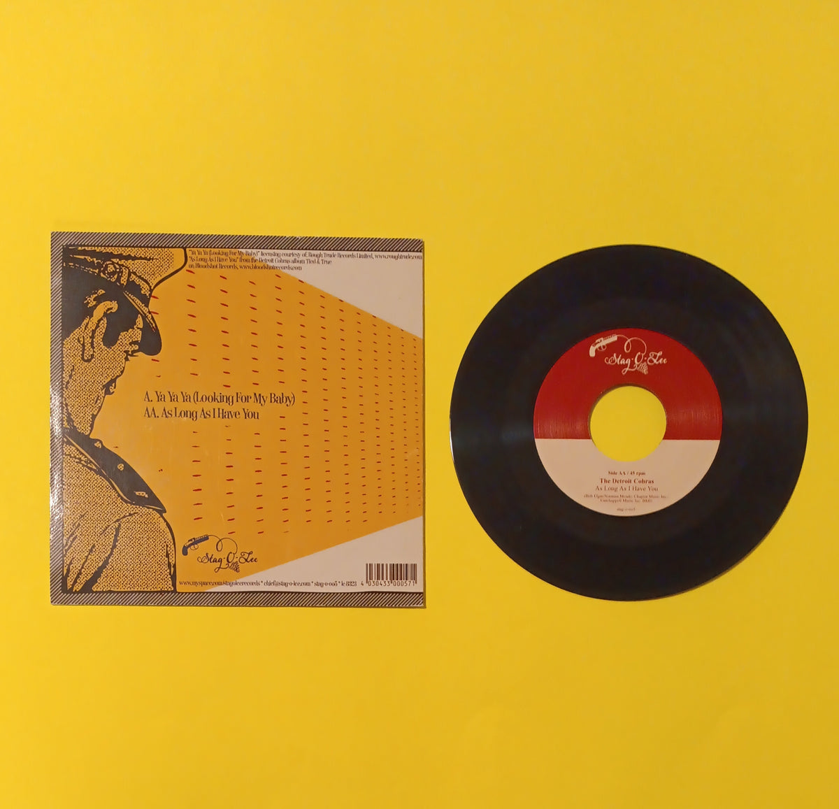 The Detroit Cobras - Ya Ya Ya (Looking For My Baby)  - 2008 - stag-o-005 Used - VG++ - 7" Vinyl