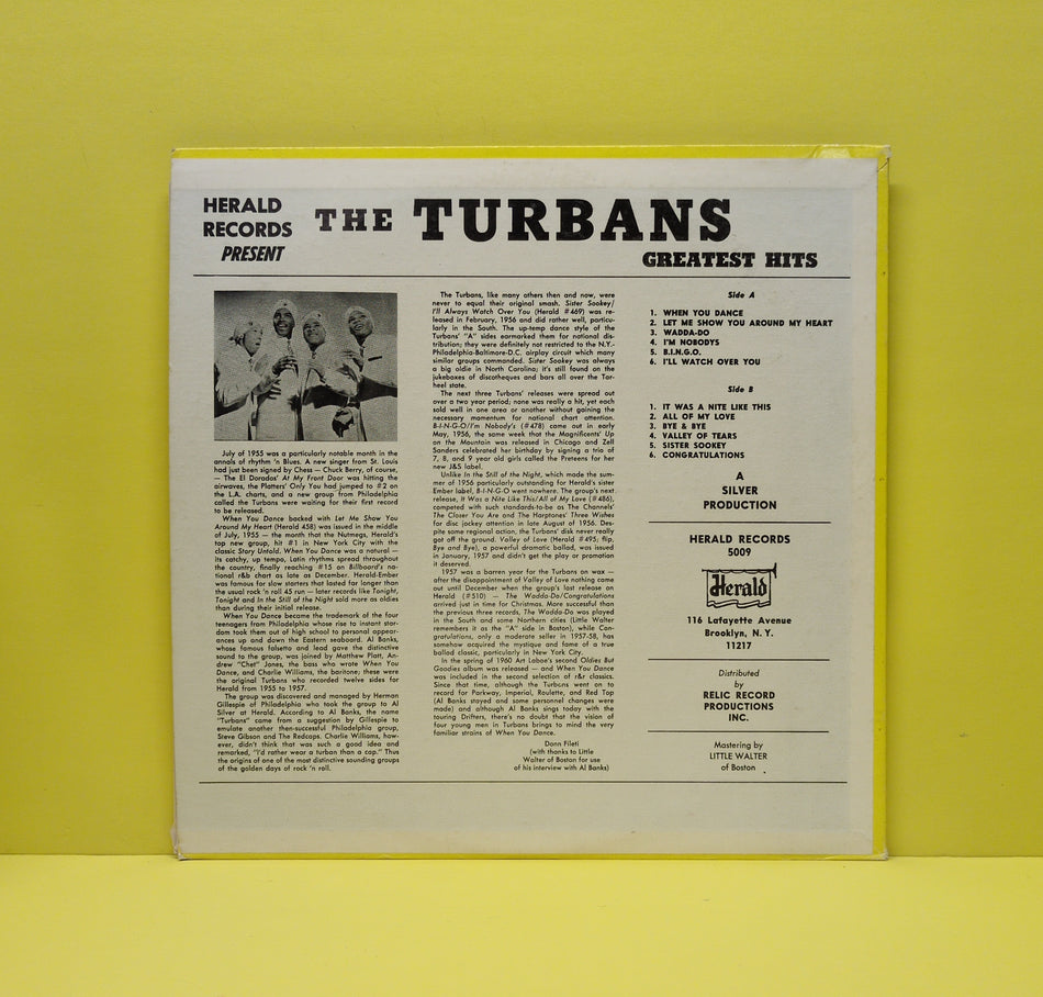 Turbans - Presenting The Turbans - 5009 Used - VG++ - Vinyl