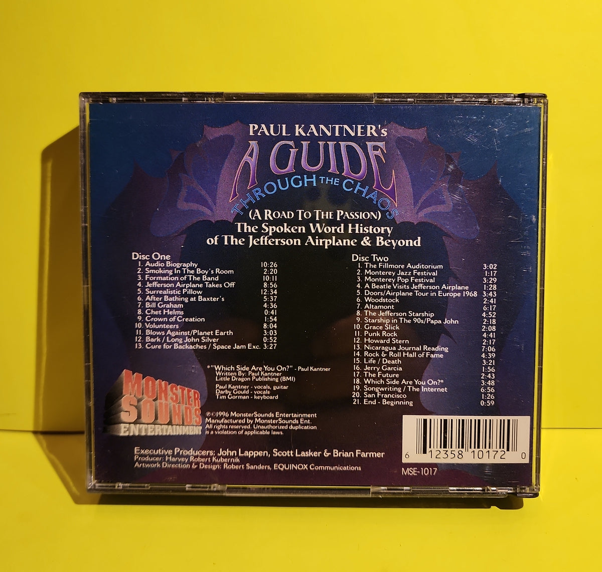 Paul Kantner - A Guide Through The Chaos (The Spoken Word History Of The Jefferson Airplane & Beyond) - 1996 - MSE-1017 Used - EX - CDs