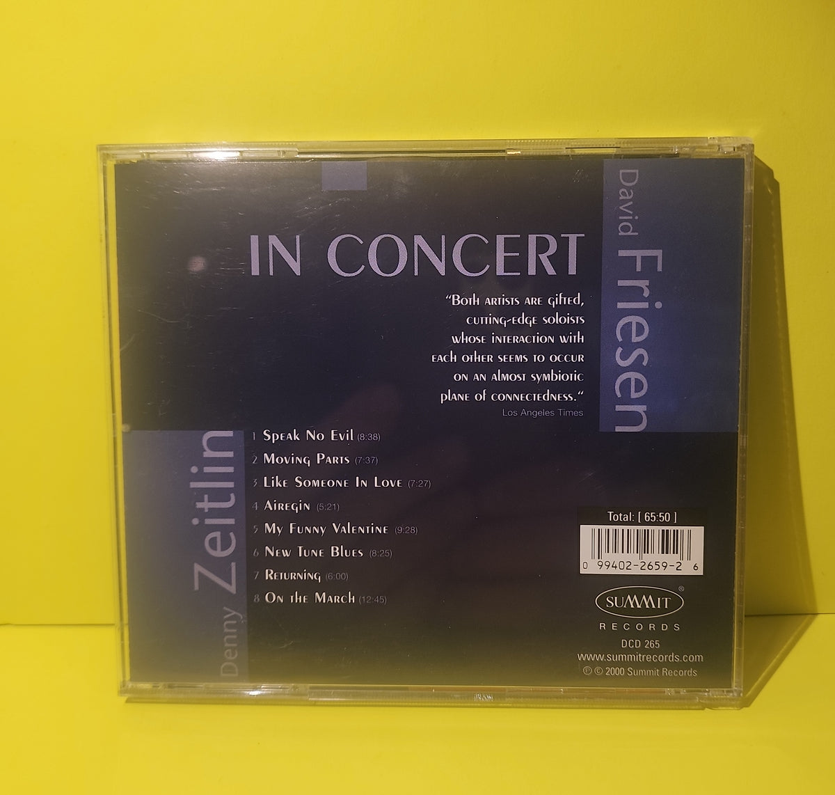 Denny Zeitlin, David Friesen - In Concert - 2000 - DCD 265 Used - EX - CDs