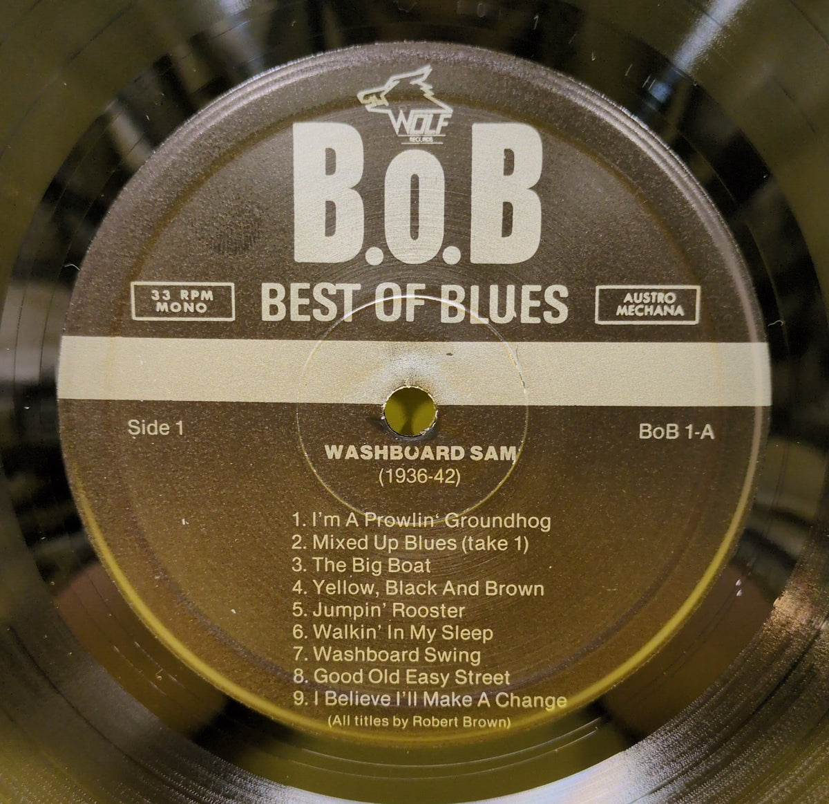 Washboard Sam - Best Of Blues 1936-1942 - BoB-1 Used - NM - Vinyl - Mono