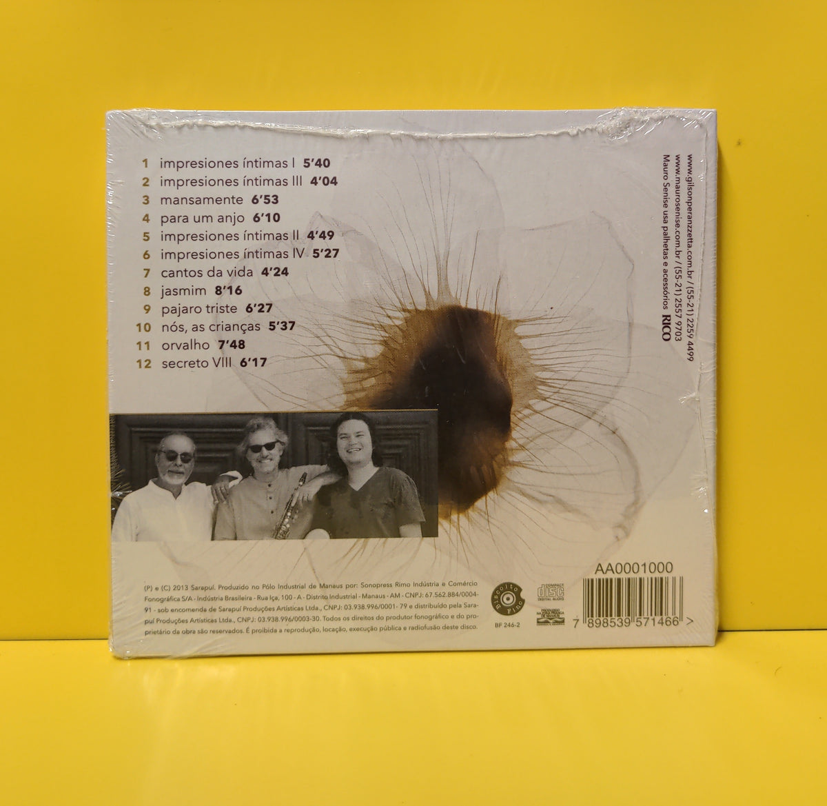 Gilson Peranzzetta, Mauro Senise - Jasmim - 2013 - BF 246-2 New - Sealed - CDs