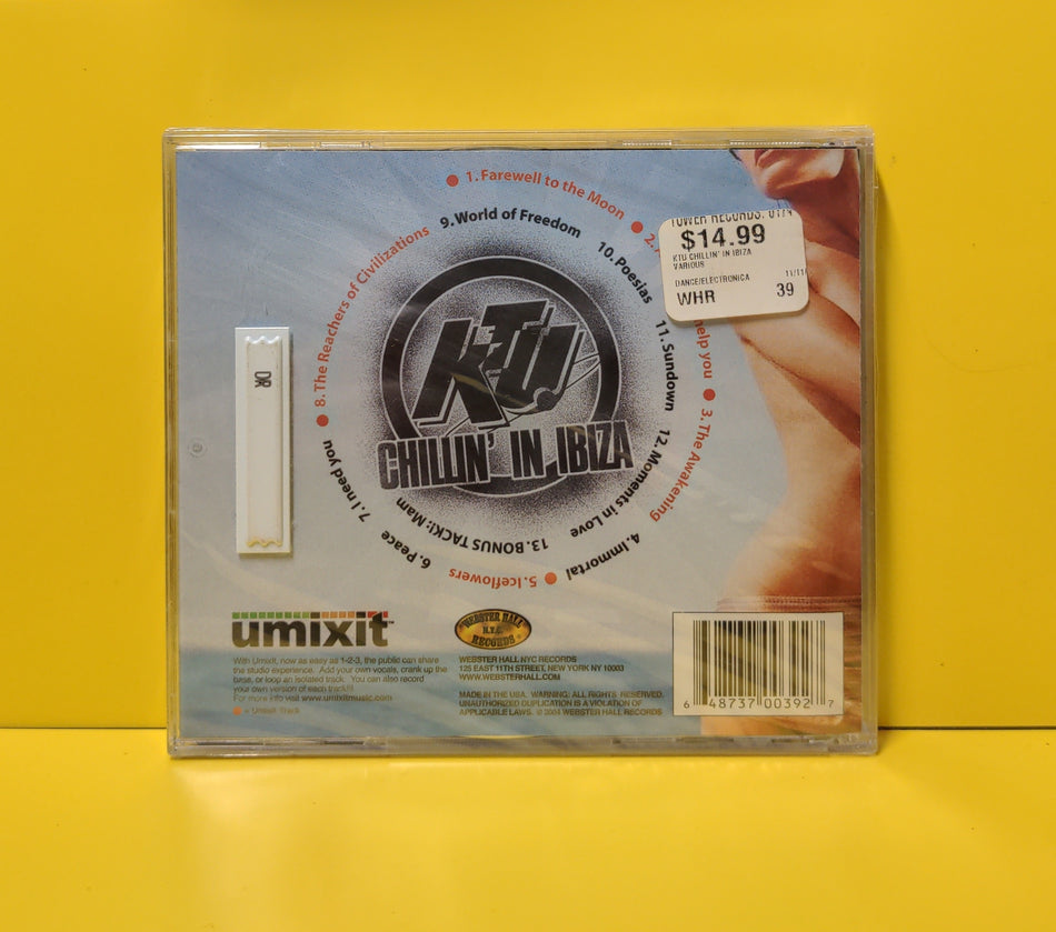 York - KTU: Chillin' in Ibiza - 2004 - WEBCD 39 New - Sealed - 2xCD