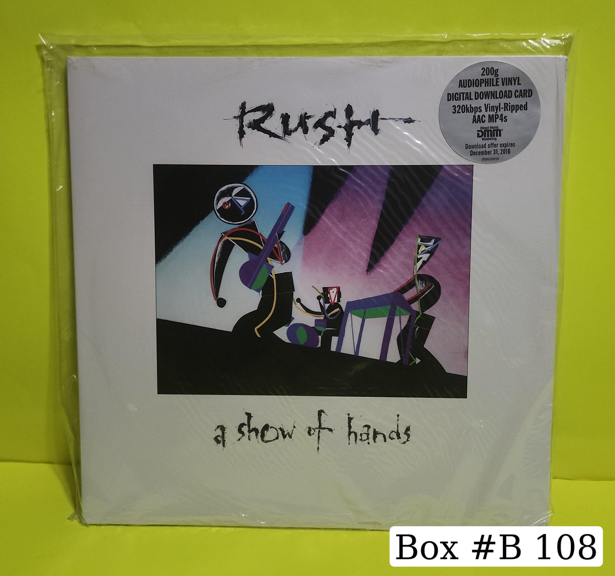 Rush - A Show Of Hands - 2015 - B0022387-01 New - Sealed - Vinyl