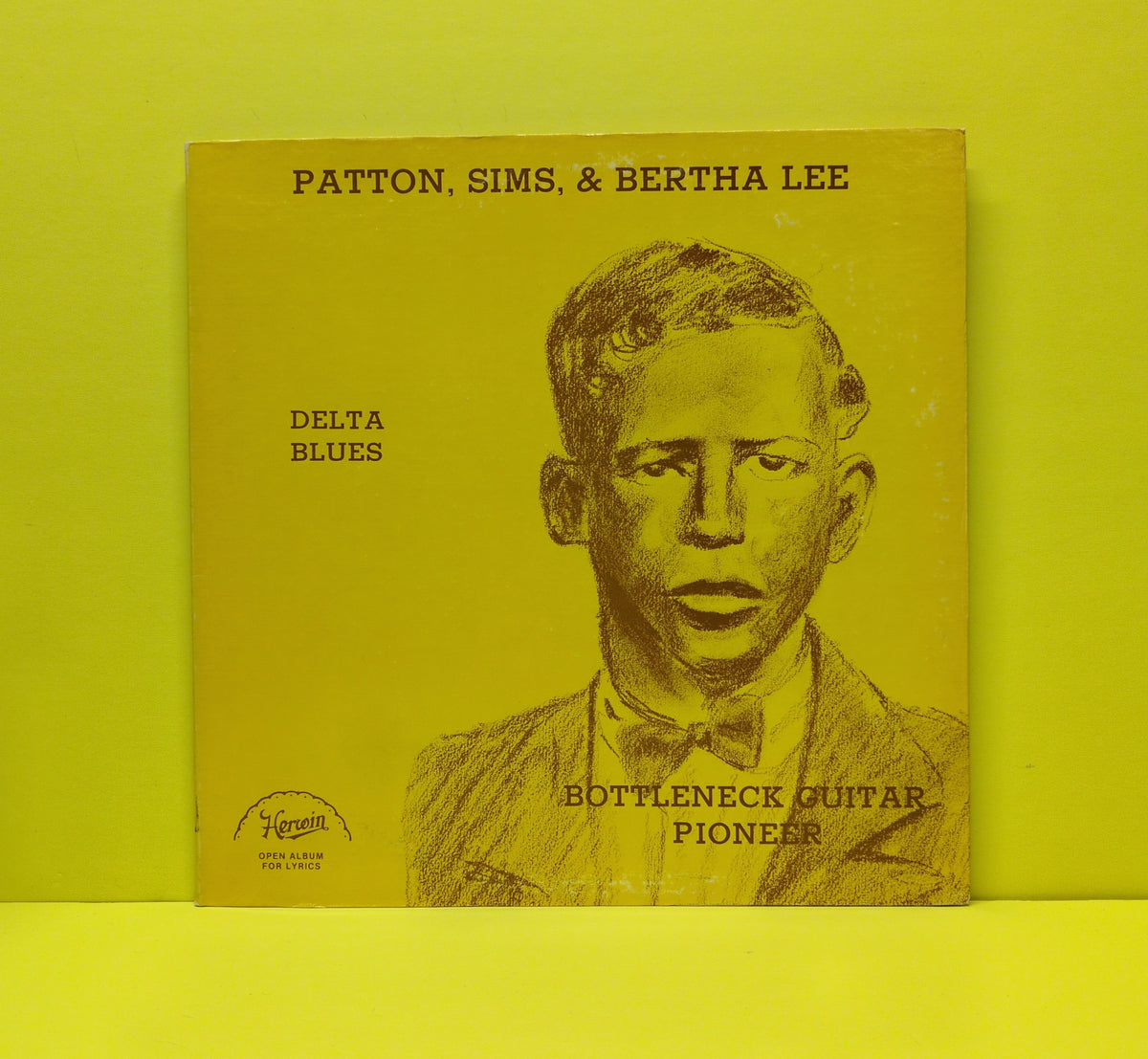Charley Patton, Henry "Son" Sims & Bertha Lee - Patton, Sims & Bertha Lee - 1977 - H-213 Used - VG++ - Vinyl