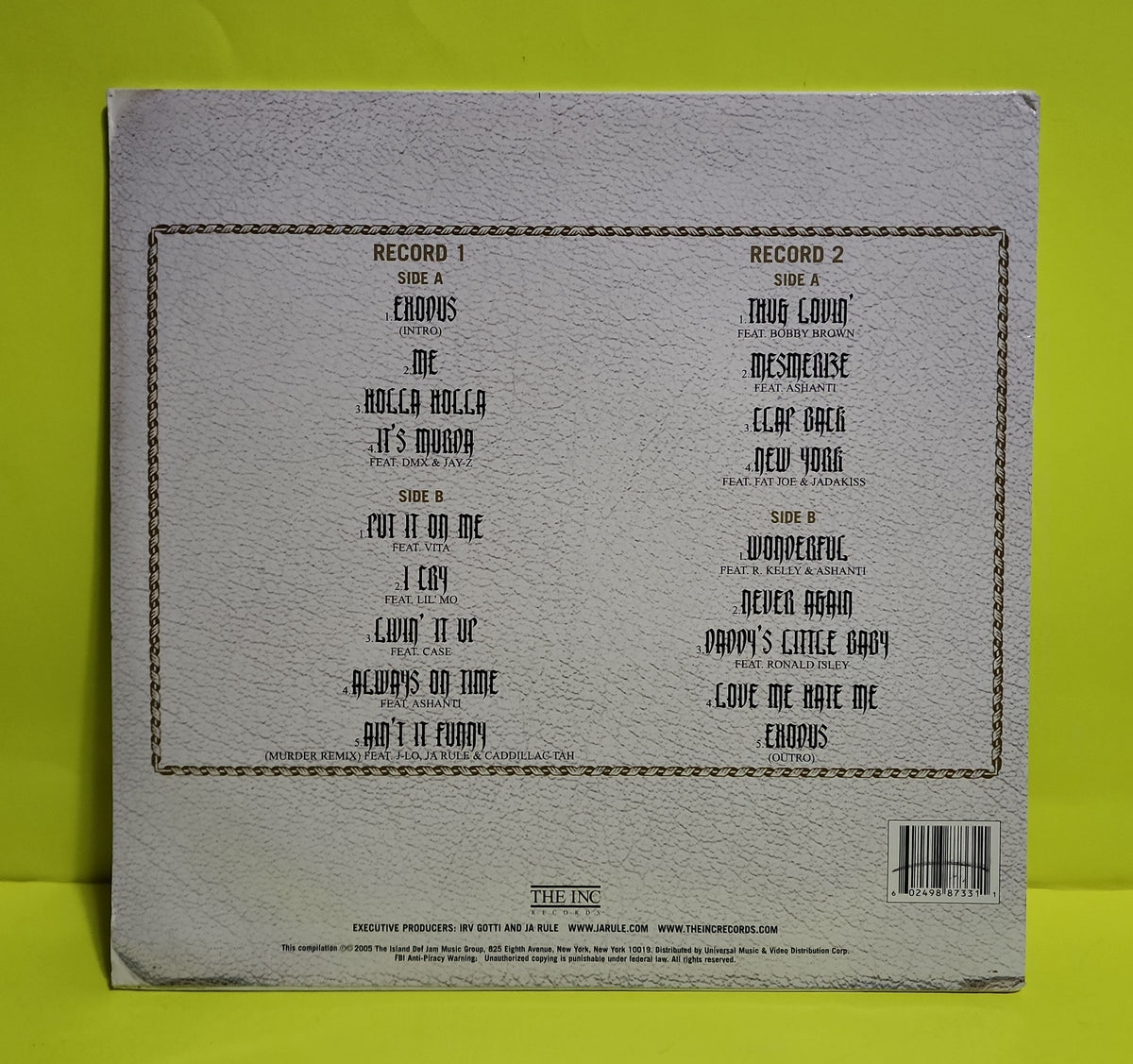 Ja Rule - Exodus - 2005 - B0005813-01 Used - VG++ - Vinyl