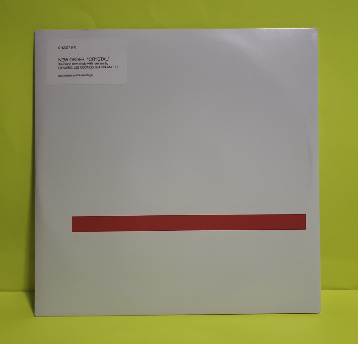 New Order - Crystal - 2001 - 0-42397 Used - NM - Vinyl