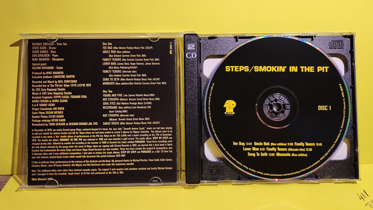Steps  - Michael Brecker, Steve Gadd, Mike Mainieri, Eddie Gomez, Don Grolnick - NYC 6027-2 Used - EX - CDs