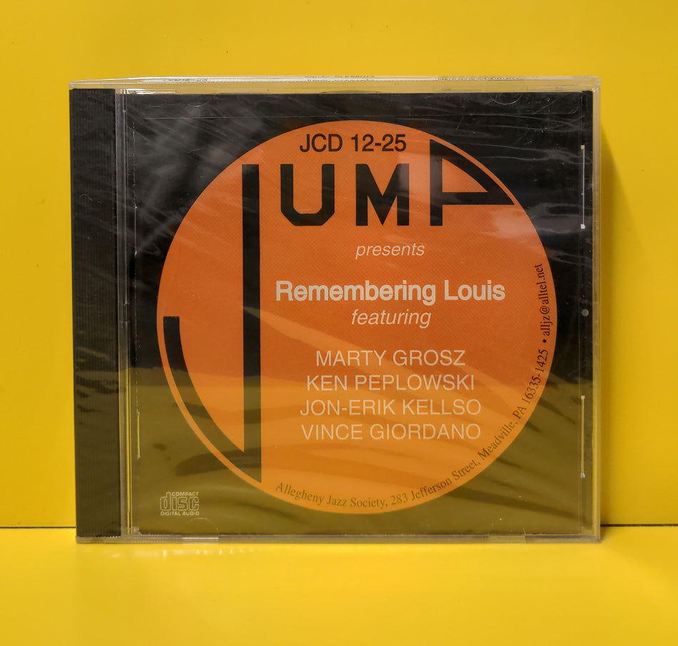 Marty Grosz, Ken Peplowski, Jon-Erik Kellso, Vince Giordano - Remembering Louis - 2001 - JCD 12-25 New - Sealed - CDs